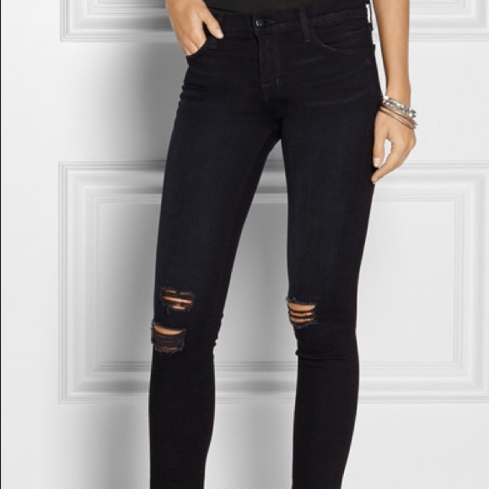 J Brand 811 Midrise Skinny Jeans in Backlash